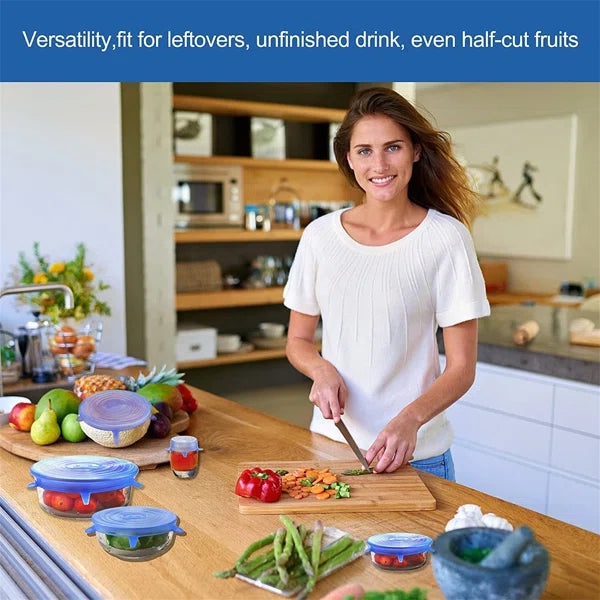 The HUA™ Stretchable Silicone Lids (PACK OF 6)
