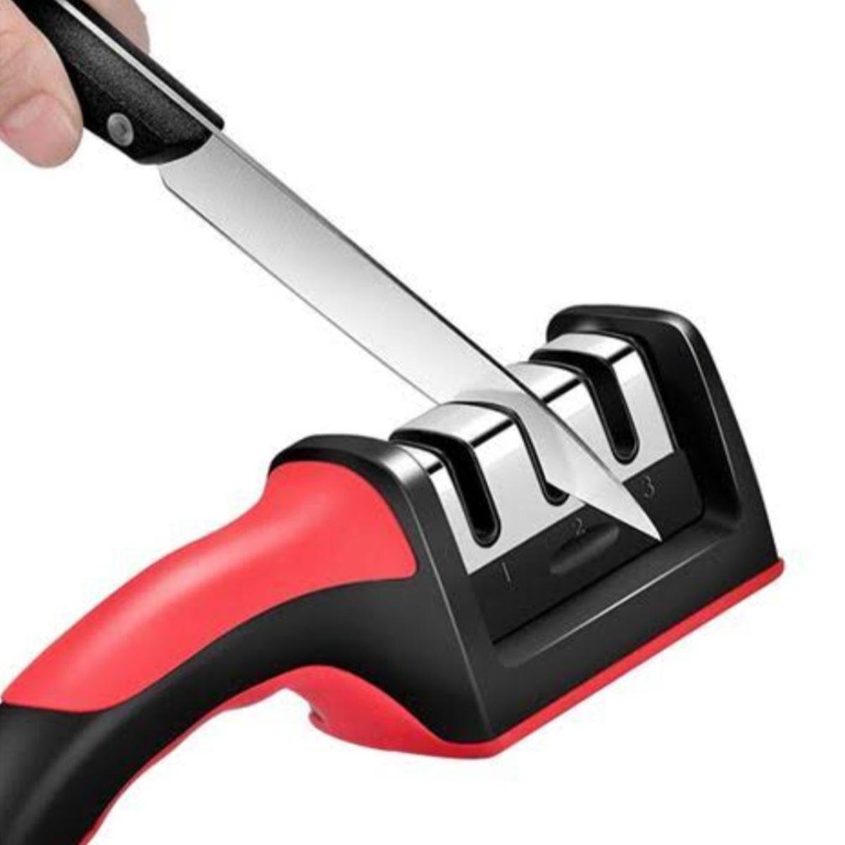 The HUA™ 3-Step Knife Sharpener