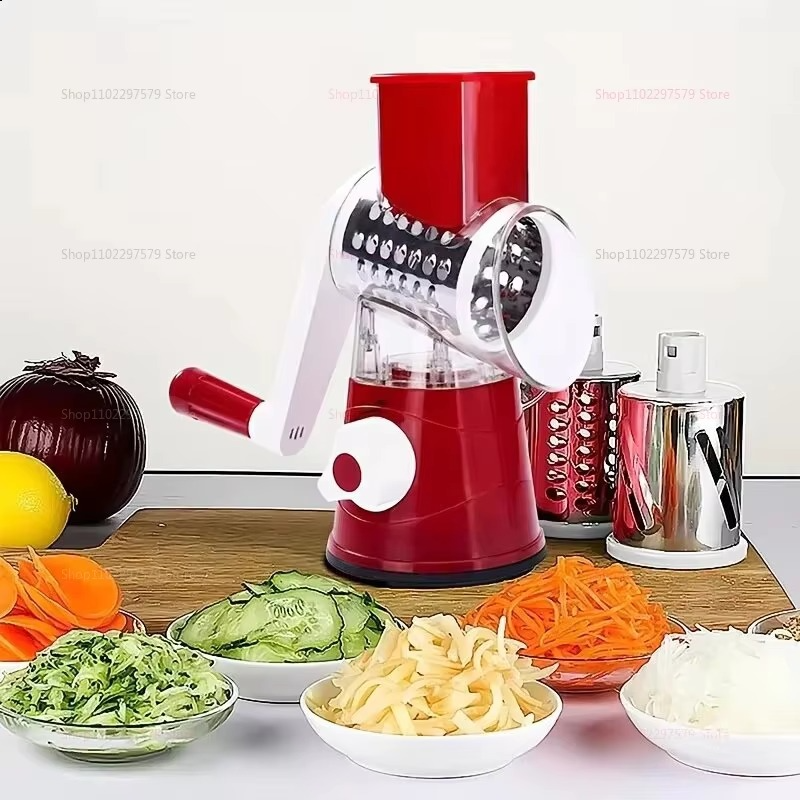 The HUA™ 3-in-1 Tabletop Drum Grater