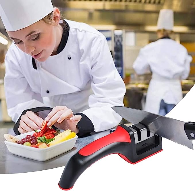 The HUA™ 3-Step Knife Sharpener