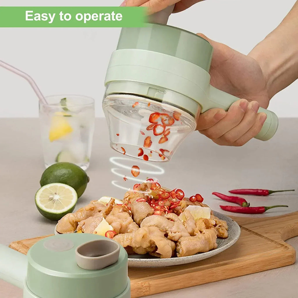 The HUA™ Multi-Prep 4-in-1 Handheld Food Processor