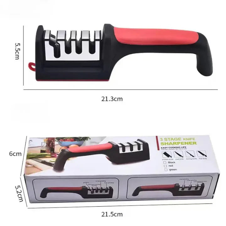 The HUA™ 3-Step Knife Sharpener