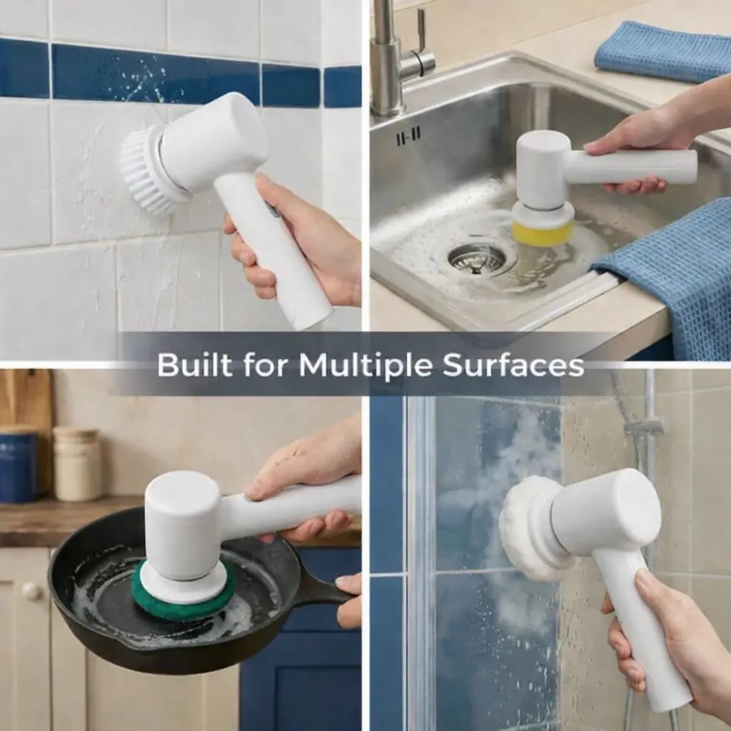 The HUA™ 5-in-1 Electric Cleaning Brush