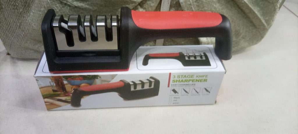 The HUA™ 3-Step Knife Sharpener