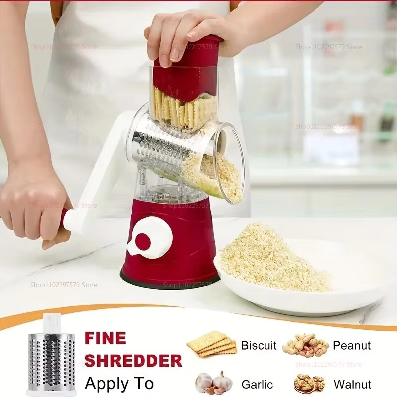 The HUA™ 3-in-1 Tabletop Drum Grater