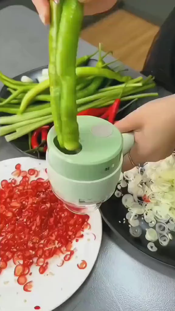 The HUA™ Multi-Prep 4-in-1 Handheld Food Processor